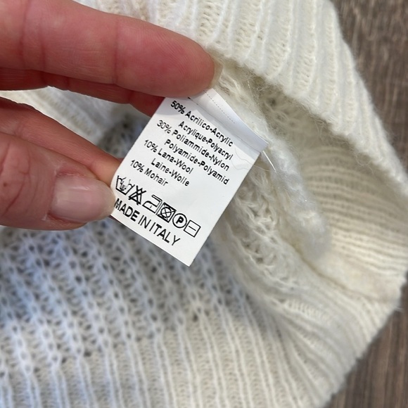 Boutique Balloon Colorblock Sleeve sweater made in Italy - Picture 5 of 5